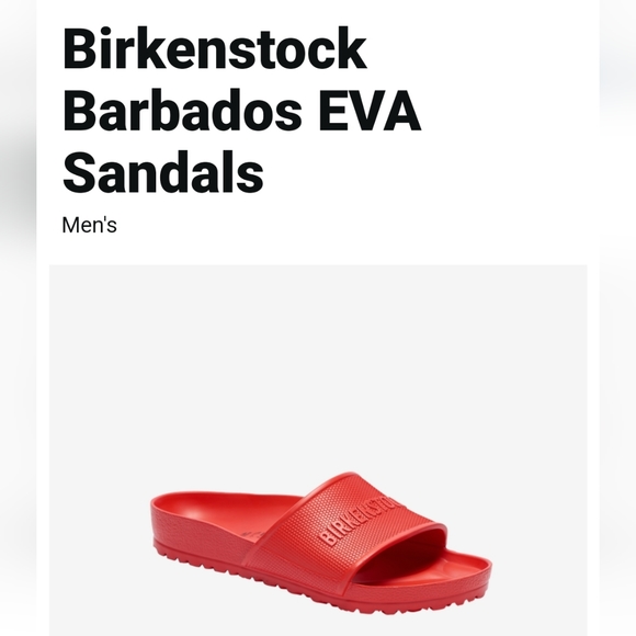 Birkenstock Other - NWT Men's Birkenstock Barbados Eva Slides